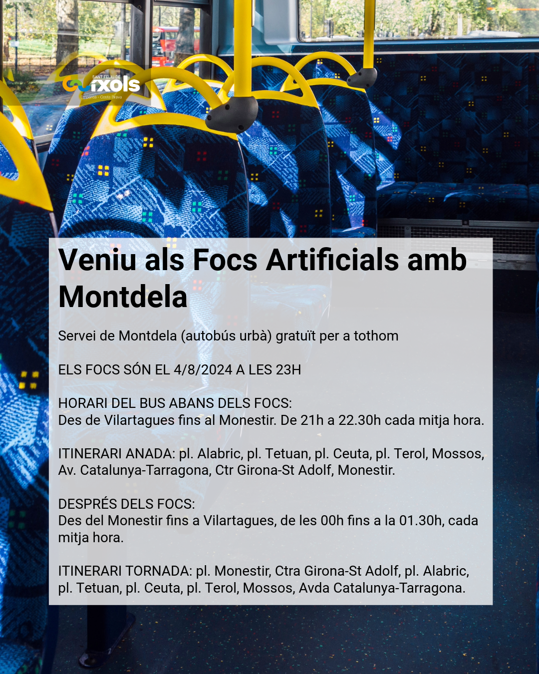 Veniu als Focs Artificials amb Montdela
