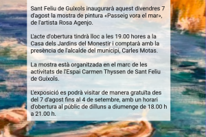 Inauguració de l'Exposició de Rosa Agenjo a l'Espai Carmen Thyssen