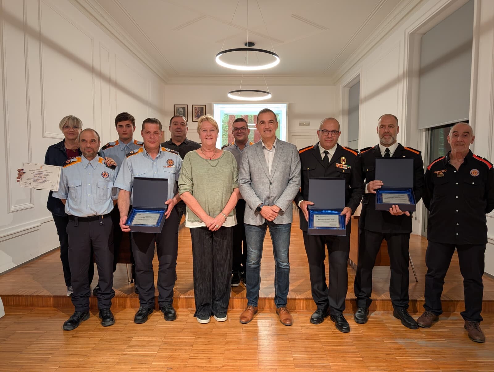 Reconeixement als voluntaris de Protecció Civil de Sant Feliu